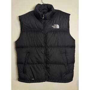 1996 Vintage The North Face Nuptse 700 Down Puffer Vest Mens XL Packable Black